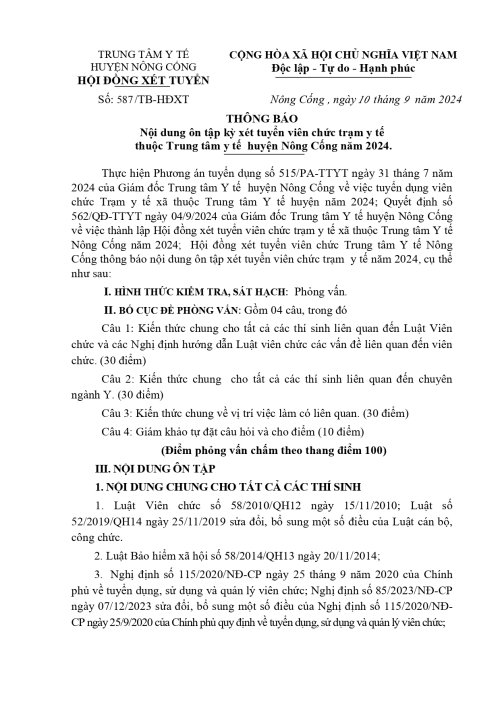 Tháng 9 năm 2024- Thông báo nội dung ôn tập  kỳ xét tuyển viên chức trạm y tế năm 2024 (1) (1)_page-0001.jpg